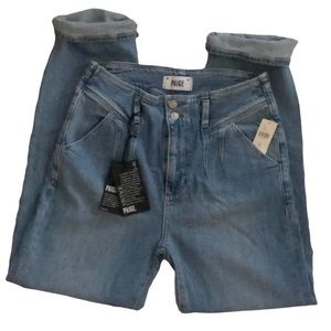•Paige• NWT • Anthropologie • Ultra High Waisted Pleated Jeans